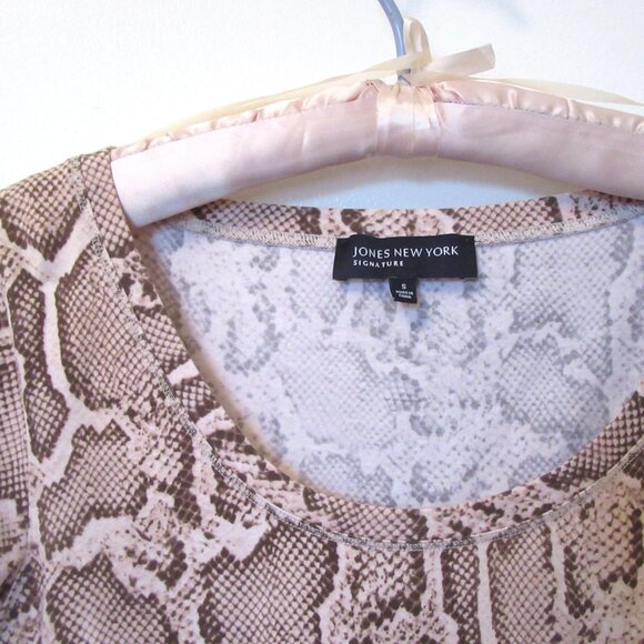 Jones New York Blouse, Leopard print, 91% Cotton - Picture 4 of 6